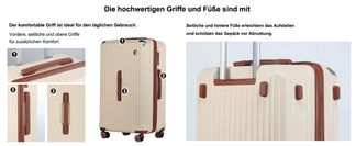 Die hochwertigen Griffe und Füße sind mit