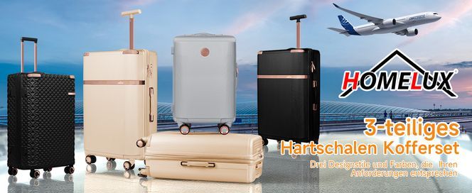 HOMELUX Kofferset Kofferset Reisekoffer 3er Set Hartschalen Koffer Trolley Set