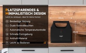  Tragbare Sandwichtoaster 