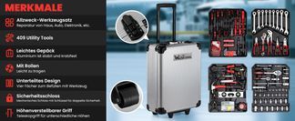 Umfassendes Werkzeugset für alle Aufgaben in einer Box!