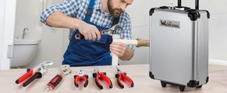 Stabiler Aluminiumkoffer, tragbar und sicher