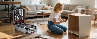 Entworfen mit Rädern, leicht zu bewegen, ohne Anstrengung