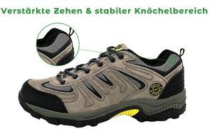 Verstärkter Zehenbereich & stabiler Knöchelschutz