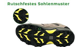 Rutschfestes & strapazierfähiges Sohlenmuster