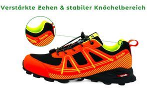 Verstärkter Zehenbereich & sicherer Halt am Knöchel