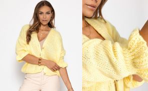 Lässiger Strick Cardigan