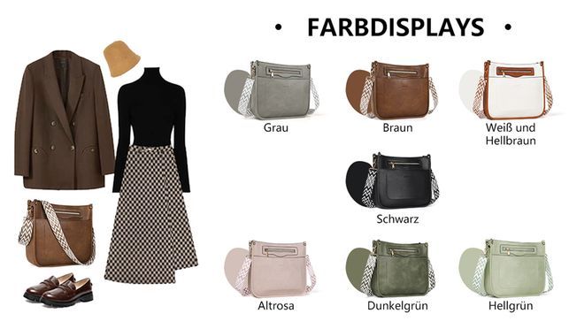 TAN.TOMI – Stilvolle Umhängetaschen in 7 eleganten Farben
