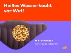 Gefüllt mit 100 % Bio Weizen