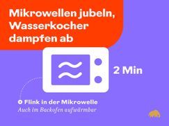 In wenigen Minuten wohlig warm