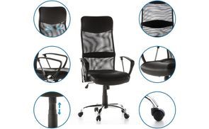 hjh OFFICE Chefsessel Home Office Chefsessel ARTON 20, Drehstuhl Bürostuhl  ergonomisch | Schreibtischstühle