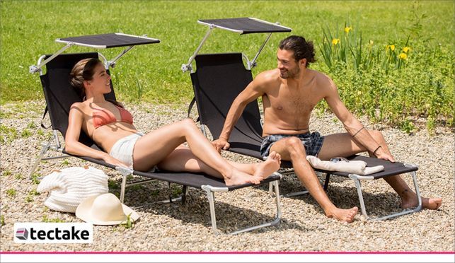 Gartenliege 4-stufig