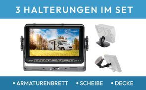 VSG24 10 Quad Rückfahrmonitor - 4 Videoeingänge 12-24V Heavy-Duty Monitor