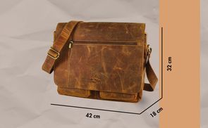 Hochwertige Büffelleder Tasche