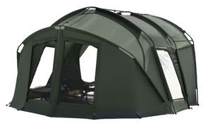 MK-Angelsport Fort Knox 2.0 Ghost Tente de pêche pour 3 à 4 personnes | Hauteur intérieure 1,9 m | Dimensions : 3,54 m x 3,75 m | Tente dôme imperméable et résistante