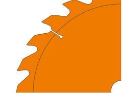 Großer Spanraum geringe Anzahl an Zähnen (< 36 Zähne)