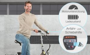 Motor control via a convenient display on the handlebars