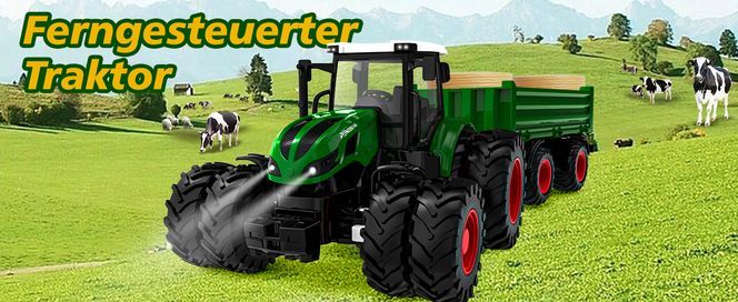 Kinder traktor mit Anhänger