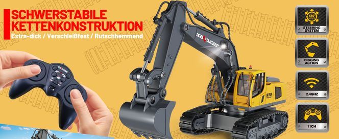 Ferngesteuerter Bagger mit 11 Kanäle