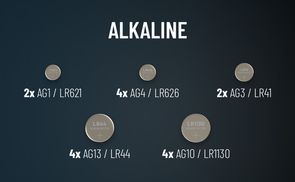 Alkaline Knopfzellen