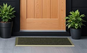 ALLEGHE Fußmatte Zen - Beige 40x70 Cm Mit Gummi-Unterseite, Perfekt Für Eingangsbereich