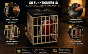 Abschließbar mit Timer Funktion