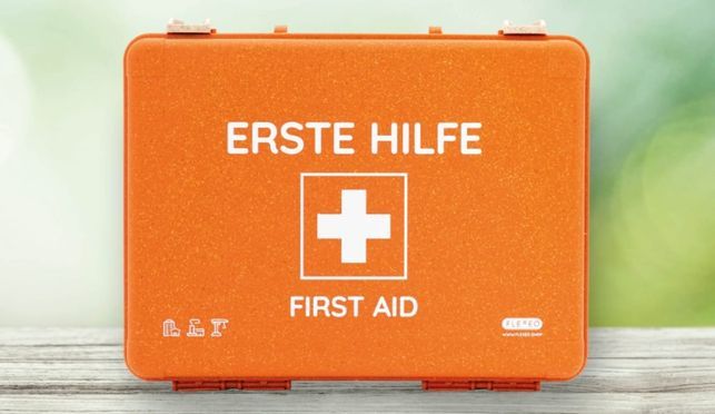 Erste Hilfe Koffer Eco+ nach DIN 13157 für Betriebe, Büros und Baustellen