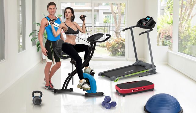 Kompaktes Fitnessbike für Zuhause