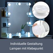 Optional mit LED-Lampen zum Kleben