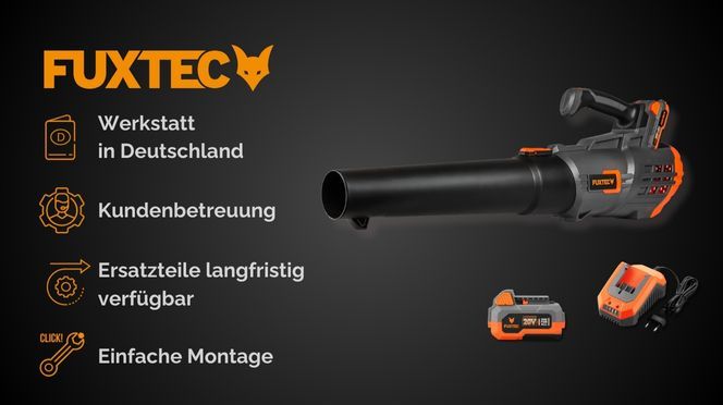 FUXTEC Akku Laubbläser FX E1LB20 leicht, leise und kraftvoll