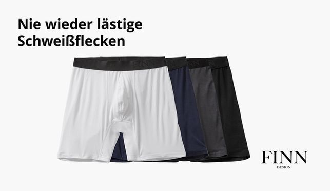Anti Schweiß Boxershorts mit garantiertem Schutz vor Schweißflecken