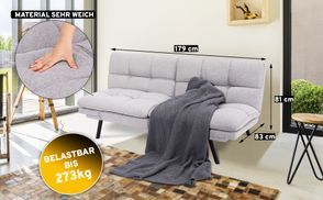 Bequemes Sofa, hohe Belastbarkeit
