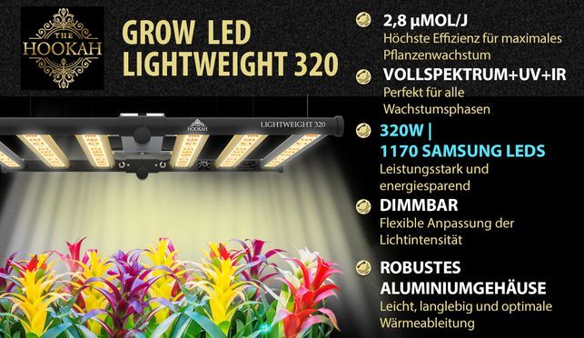 THE HOOKAH Pflanzenlampe SAMSUNG GrowLampe Lampe LED Light Vollspektrum ...