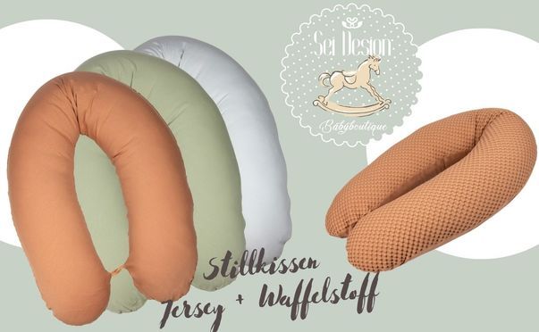 Stillen mit Liebe, Komfort und Still Stillkissen und Seitenschläferkissen von Sei Design !