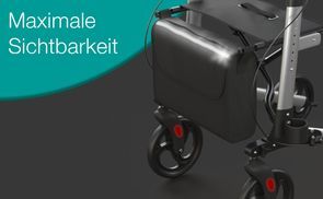 Inkl. Reflektoren und Gehstockhalter