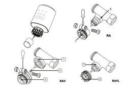 Installation is particularly easy for Danfoss & Heimeier
