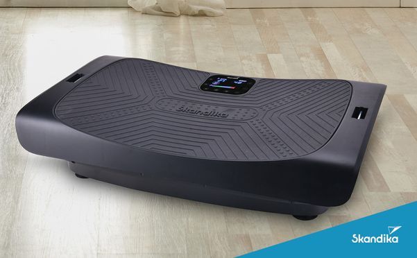 wecker mit vibration Skandika Vibrationsplatte Vibration Plate V3000, Vibration Plate im Curved  Design mit Smart LED, Power Plate, Vibrationsboard