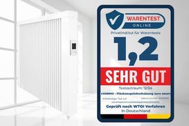 ELEKTROHEIZUNG NIEDRIG 800W Heizgerät Flache Flächenspeicher Heizung