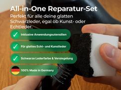 Emma Grün Reparatur-Set Flüssigleder Neutral 7 ml inkl. Spachtel, Set zum Füllen von Rissen & (Brand)Löchern, aus deutscher Manufaktur