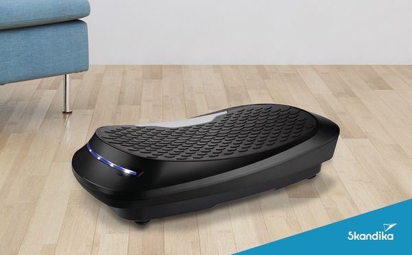 Skandika Vibrationsplatte V2500 SE (rot), (Trainingsbnder, Smart LED  Technologie), mit Oszillationstechnologie, Curved Design, Power Plate,  Vibrationsboard