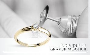 Personalisierbarer Verlobungsring AE09 mit Gravur