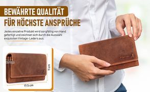 Vintage Leder, das eine Geschichte erzählt