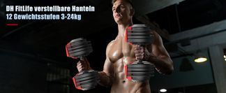 DH FitLife verstellbare Hanteln für Heimtraining