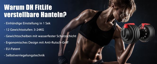 Warum DH FitLife verstellbare Hanteln?