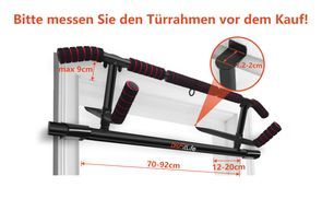 Bitte messen Sie den Türrahmen vor dem Kauf!