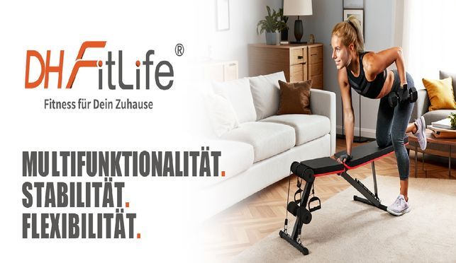 Vielseitige Hantelbank für effektives Home Training