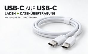 IPhone Ladegerät Set – 60W USB-C Schnellladung, 3 M Kabel, Kompatibel Mit IPhone 16/15, Samsung S24/S23