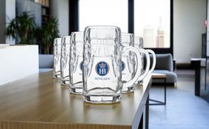 Original Hofbräuhaus Bierstiefel 0,5L - Bierkrug Aus Bayern Für Partys & Trinkspiele