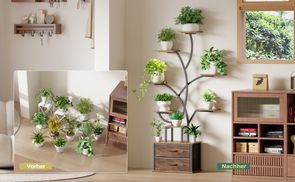 Großzügiger Stauraum: 9 Etagen für Ihre grüne Oase