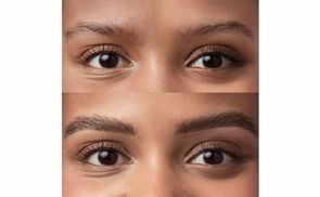 Konturierte und volle Augenbrauen