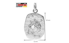 Rhodiniertes Silber mit präziser Ausführung